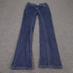 Kimes Ranch Jolene Jeans Womens 4/36 Tall Blue Wash Mid Rise Wide Leg 31x36 USA